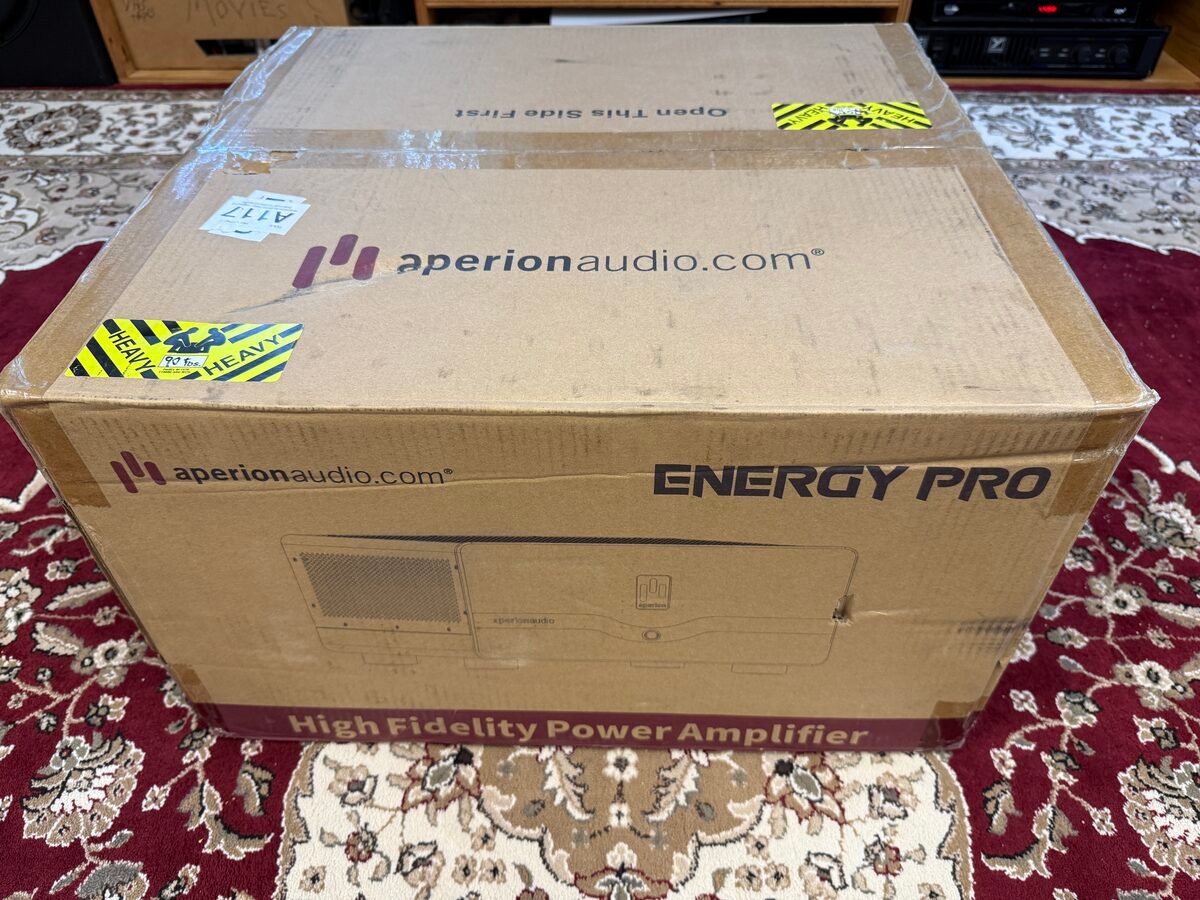 Aperion Audio Energy Pro shipping box